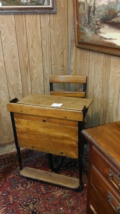 Antique School Desk $150