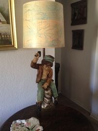 Lamp with Boy Figure