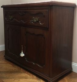 English Secretary with Custom Marble Top