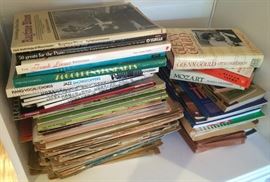 Sheet Music and Books on Music and Opera