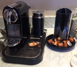 Nespresso Coffeemaker, on of the many Gourmet small appliances