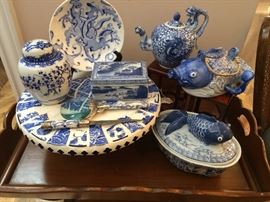 Blue & White for serving and decoration