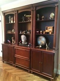 Bombay & Co. Wall units (3 of 5) filled with Gentleman's accessories