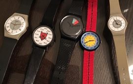 Vintage Swatch watches. 