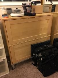 Wood IKEA file drawer cabinet. 