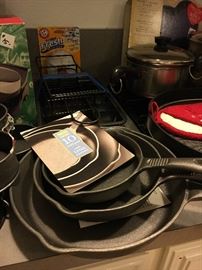 Kitchen ware pots, pans, dish sets, gadgets & small kitchen appliances. 