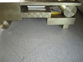 DETAIL OF COFFEE TABLE BY ART MAXX