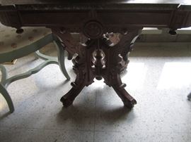 ANTIQUE MARBLE TOP TABLE