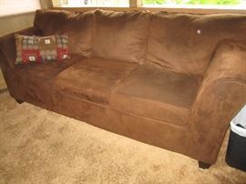 SUEDE BROWN SOFA