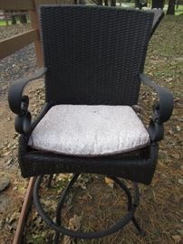 6 OUTDOOR TALL STOOLS