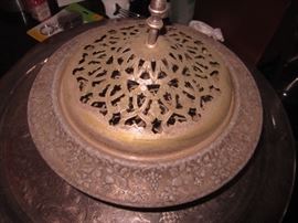 SILVERPLATE FLOWER FROG