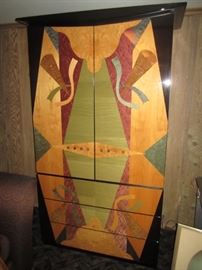  ITALIAN ARMOIR PIECE PART THE KING SIZE BEDROOM SET