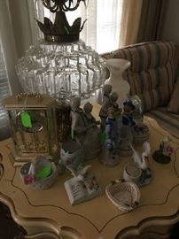 Decoratives from small trivits to large figurines.