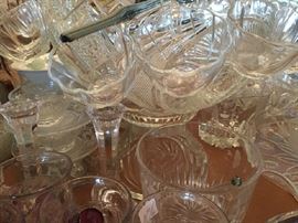 Large crystal punch bowl 