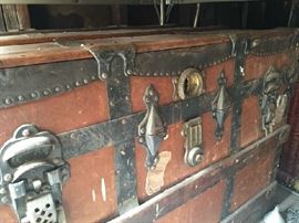 Antique shipping trunk 