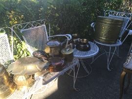 Wrought iron patio set