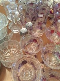 Vintage glassware 
