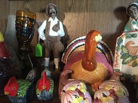 Turkeys and roosters 