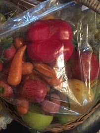 Vintage plastic fruit