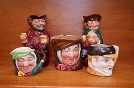 Royal Doulton mugs and creamers