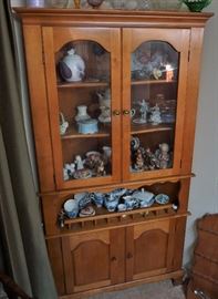 Solid maple corner hutch