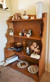 Solid maple step back shelf