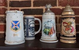 More assorted steins and mugs