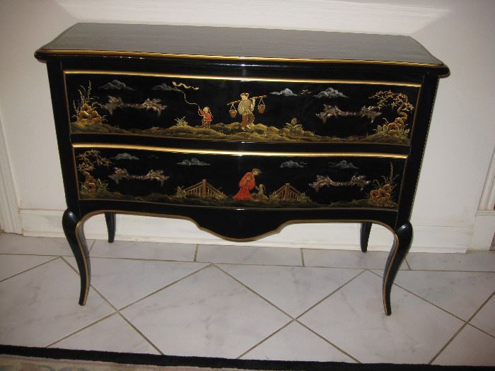 Gorgeous 2-drawer Oriental by Century dresser