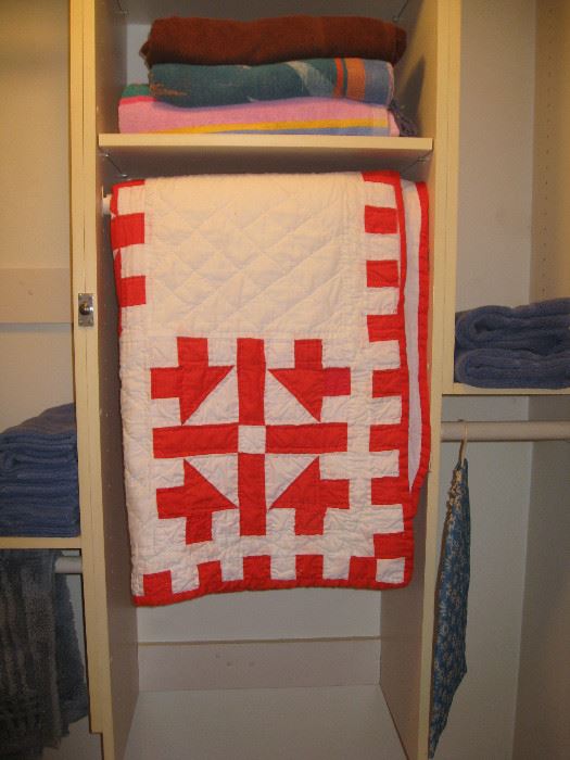 Red white quilt