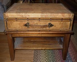 Chest with Stand full of Sterling Flatware