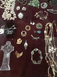 small sample of some of the costume jewelry