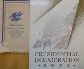 1953 Presidential Inaugural Program - Eisenhower & Nixon
