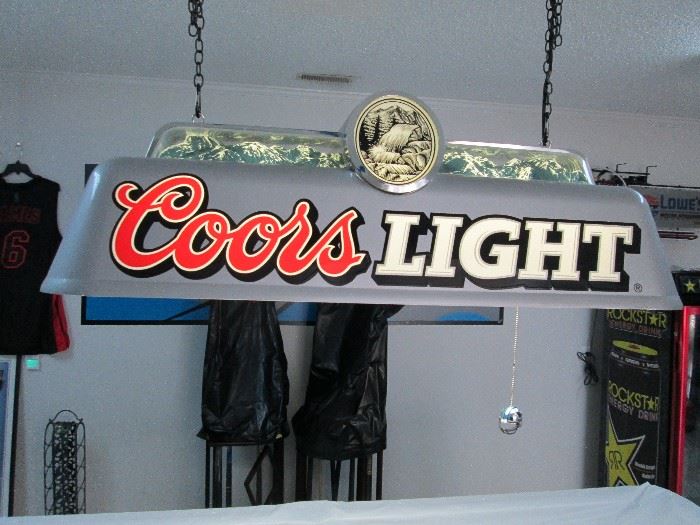 Coors Pool Table light