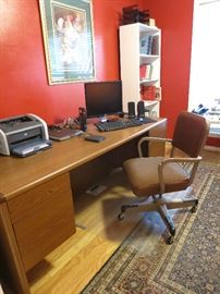 Executive Desk With Nice Office Chair
