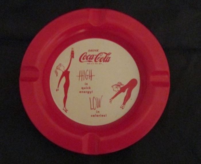 Eight original Drink Coca Cola tin ashtrays. High In Quick Energy Low In Calories. Appear unused.
Condition: GOOD
Shipping: YES
Size: 5"