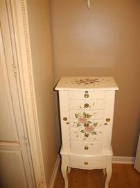Painted jewelry chest