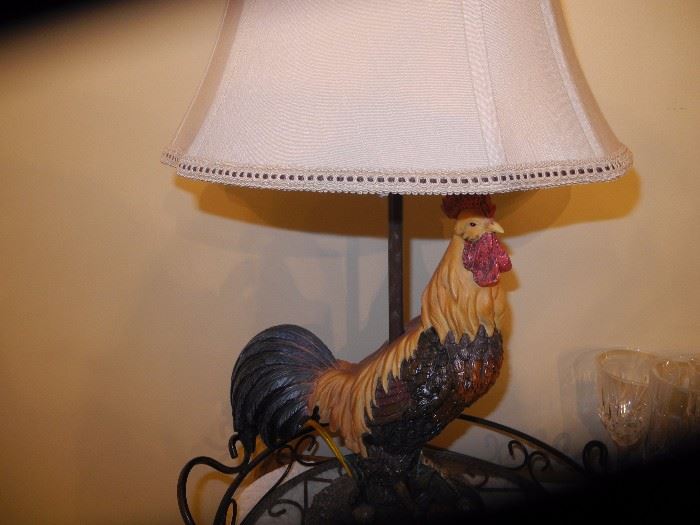 Rooster lamp