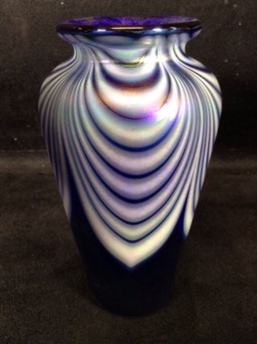 Art Glass Vase. In the style of Glass Eye Studio