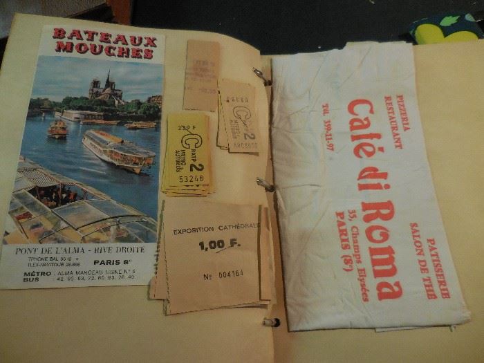 Vintage Travel Europe Scrapbooks