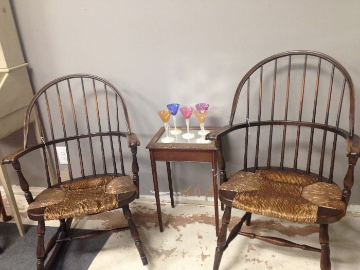 His and Her Windsor Chairs