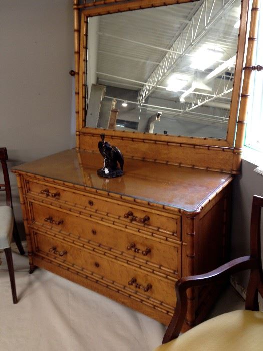 1800's Curly Maple Dresser
