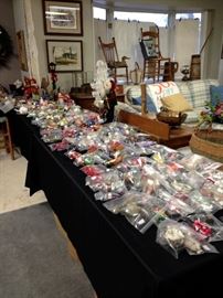 100's of vintage ornaments