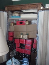 Radko ornaments in every nook & cranny. (New with tags)