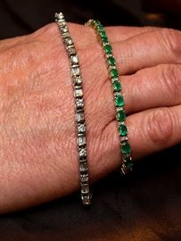Dimond and Emerald Braclets