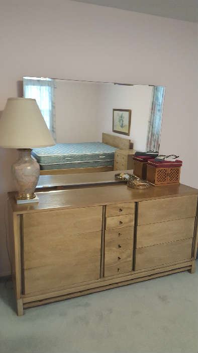 American of Martinsville dresser with mirror - Now $75