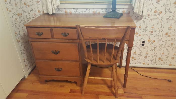 Maple desk and chair - $50   Now $25