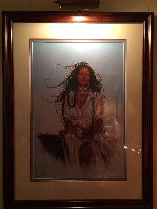 Signed art by Penni Anne Cross (Alawa-sta-we-ches).