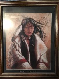 Signed art by Penni Anne Cross.