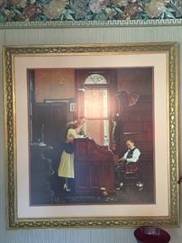 Print by Norman Rockwell. 