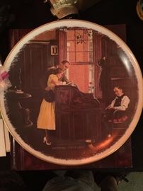 Plate by Norman Rockwell. 